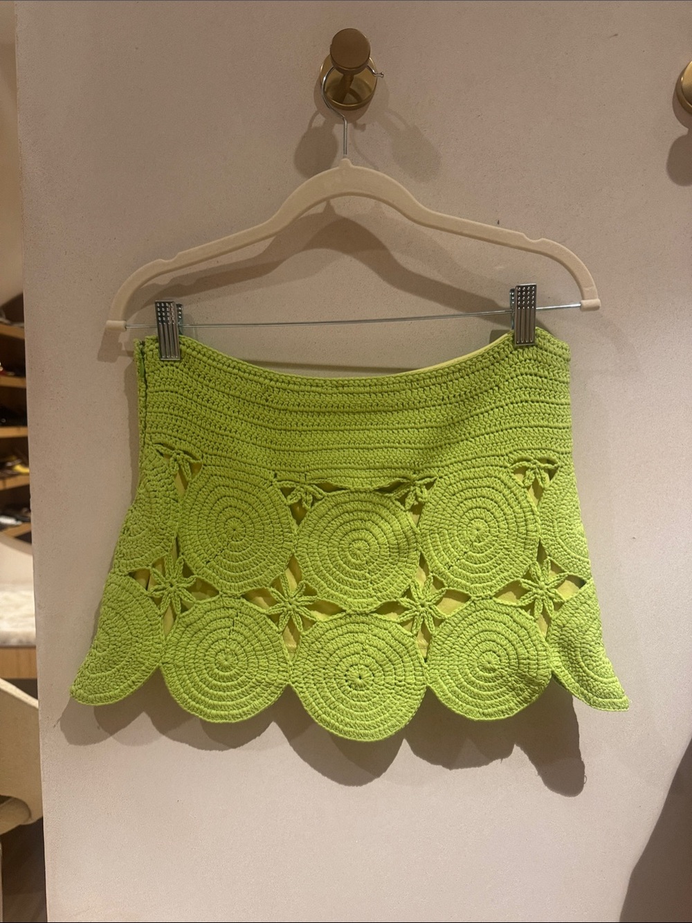 Simon Miller Lime Beep Beep Skirt